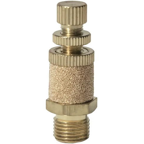 Глушитель латунный с дросселем Naval Pneumatics VFFK-CU-G1/8