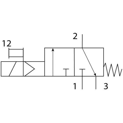 Отсечной распределитель Festo HEE-D-MIDI-24-SA