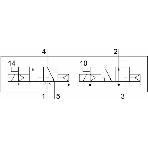 Распределитель с электромагнитным управлением Festo VSVA-B-T32H-AH-A2-1R2L