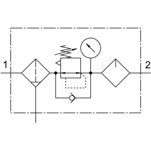 Блок подготовки воздуха Festo FRC-1/4-DB-7-5M-MINI