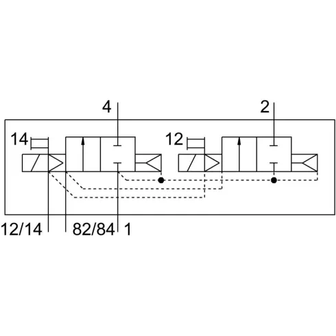 Распределитель с электромагнитным управлением Festo VMPA2-M1H-D-S-G1/8-PI