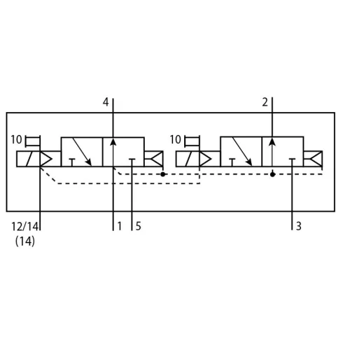 Распределитель с электромагнитным управлением Festo VSVA-B-T32U-AZD-A1-2AT1L