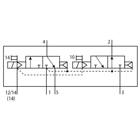 Распределитель с электромагнитным управлением Festo VSVA-B-T32H-AZD-A2-2AT1L