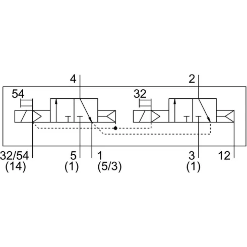 Распределитель с электромагнитным управлением Festo VSVA-B-T32N-AZD-A2-1T1L
