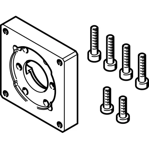Фланец электродвигателя Festo EAMF-A-28A/30A-40A