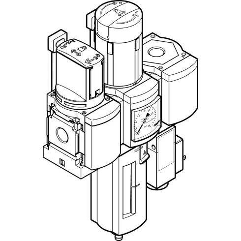 Блок подготовки воздуха, комбинация Festo MSB6-1/2:C3J2F3-WP