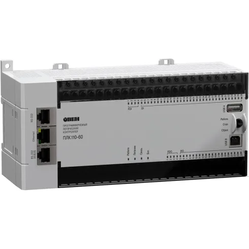 Контроллер для средних систем автоматизации ОВЕН ПЛК110-220.60.Р-М