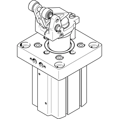Стопорный пневмоцилиндр Festo DFST-63-30-D-Y4-A