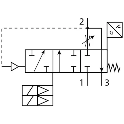 Клапан плавного пуска/быстрого выхлопа Festo MS6-SV-1/2-E-10V24-SO-A4-MP3-UL1