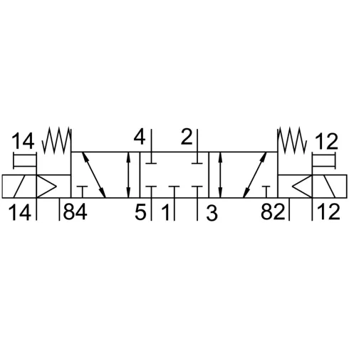 Распределитель с электромагнитным управлением Festo CPE14-M1CH-5/3GS-1/8