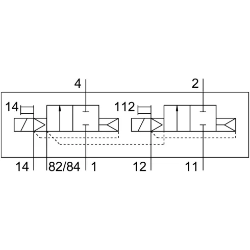 Распределитель с электромагнитным управлением Festo CPV10-M1H-2X2-GLS-M7-B-EX