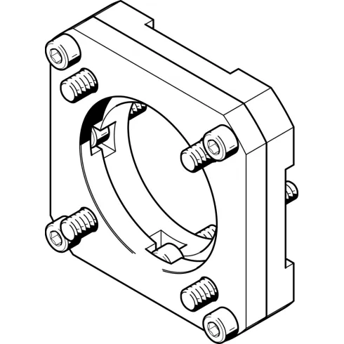 Фланец электродвигателя Festo EAMF-A-118A-120G