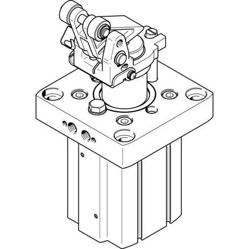 Стопорный пневмоцилиндр Festo DFST-63-30-L-Y4-A