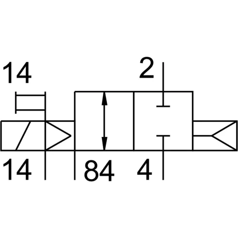 Распределитель с электромагнитным управлением Festo CDVI5.0-MT2H-1X2GLS-EXT