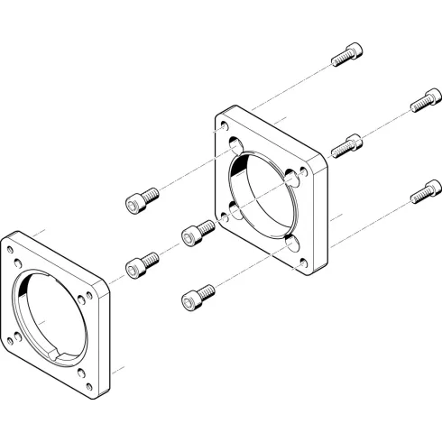 Фланец электродвигателя Festo EAMF-A-95A-120G