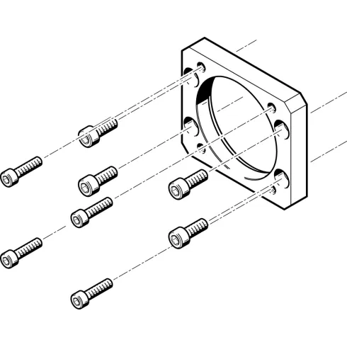 Фланец электродвигателя Festo EAMF-A-62B-70A