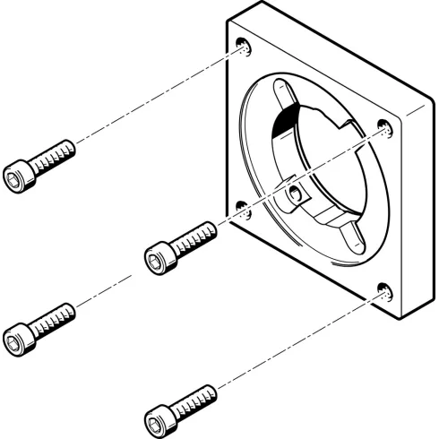 Фланец электродвигателя Festo EAMF-A-48A-87A
