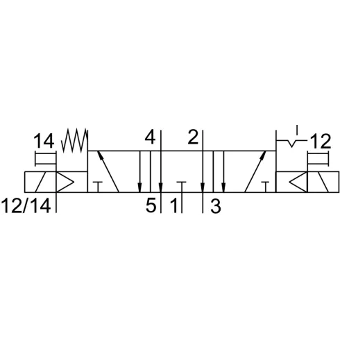 Распределитель с электромагнитным управлением Festo VSVA-B-P53ED-ZD-A1-1T1L