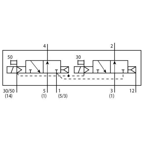 Распределитель с электромагнитным управлением Festo VSVA-B-T32F-AZD-D2-2AT1L