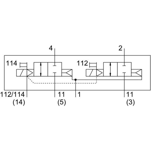 Распределитель с электромагнитным управлением Festo VSVA-B-T22CV-AZD-D1-1T1L