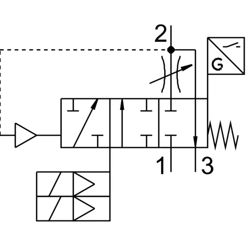 Клапан плавного пуска/быстрого выхлопа Festo MS6-SV-1/2-E-10V24-AD1