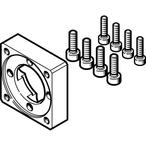 Фланец электродвигателя Festo EAMF-A-28D-28M
