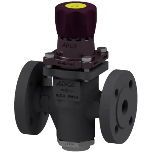 Клапан редукционный прямого действия из стали фланцевый ADCA PRW25/2S P3,5-8,6 Ру25 Ду15 (PN25 DN15 )