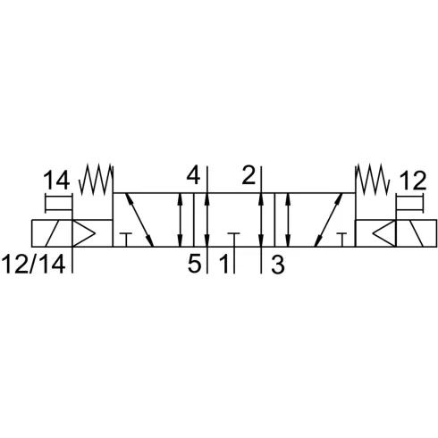 Распределитель с электромагнитным управлением Festo VUVG-L10A-P53E-ZT-M3-1P3