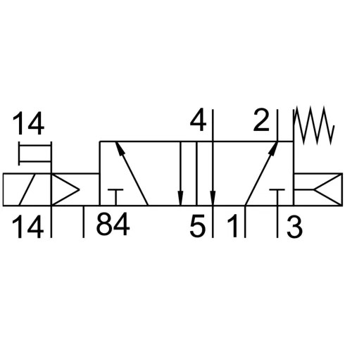 Распределитель с электромагнитным управлением Festo VUVG-B10A-M52-RZT-F-1P3