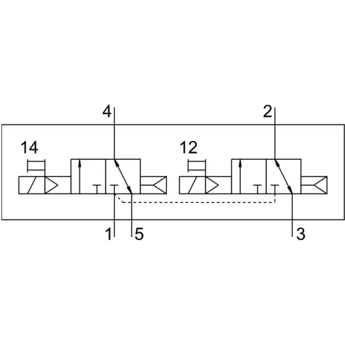 Распределитель с электромагнитным управлением Festo VUVG-L10-T32C-AT-M5-1P3