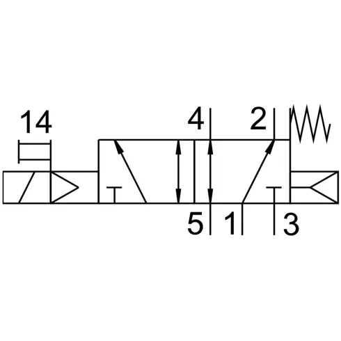 Распределитель с электромагнитным управлением Festo VUVG-L10-M52-RT-M7-1P3