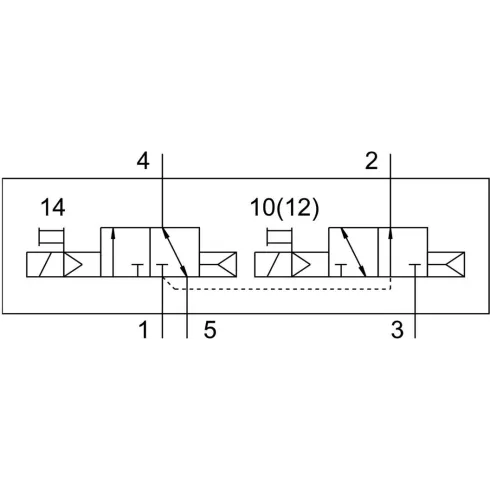 Распределитель с электромагнитным управлением Festo VUVG-L14-T32H-AT-G18-1P3