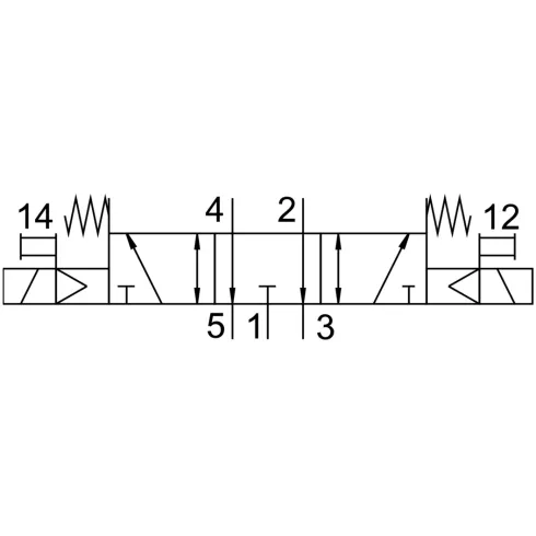 Распределитель с электромагнитным управлением Festo VUVG-L14-P53E-T-G18-1P3
