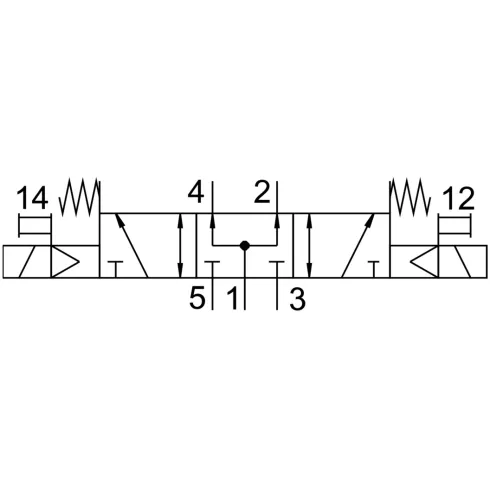 Распределитель с электромагнитным управлением Festo VUVG-L14-P53U-T-G18-1P3