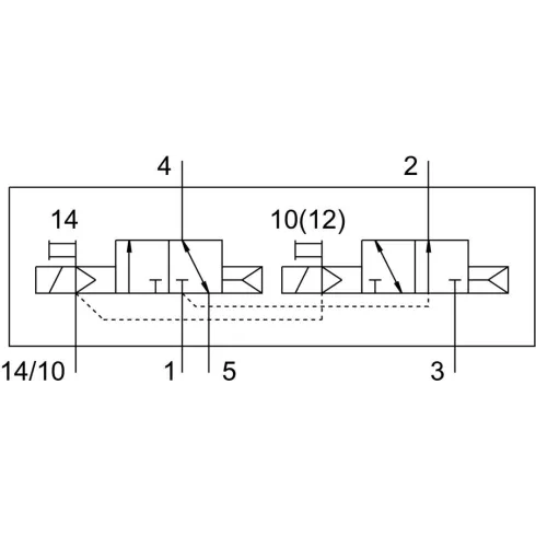 Распределитель с электромагнитным управлением Festo VUVG-L14-T32H-AZT-G18-1P3