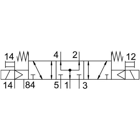 Распределитель с электромагнитным управлением Festo VUVG-B14-P53U-ZT-F-1P3