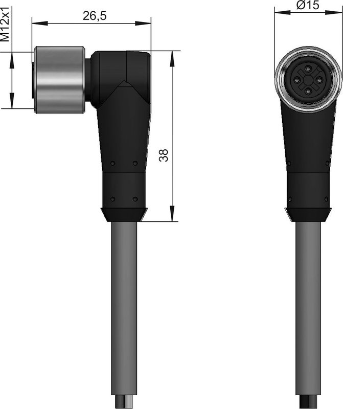Разъем с кабелем СЕНСОР ПВ-С20-01-2