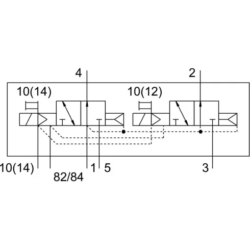 Распределитель с электромагнитным управлением Festo VUVG-B10-T32U-AZT-F-1T1L