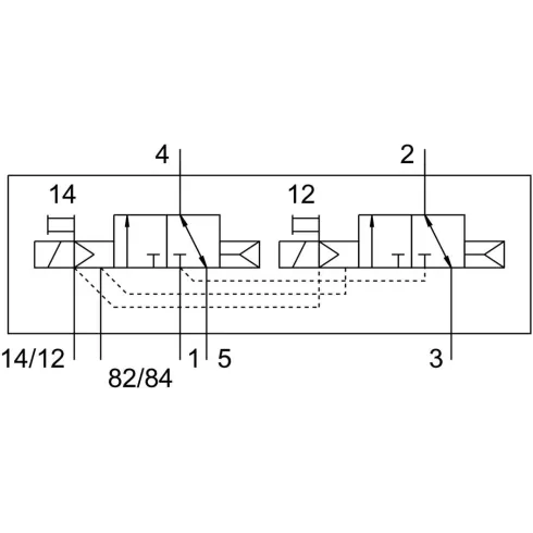 Распределитель с электромагнитным управлением Festo VUVG-S14-T32C-AZT-G18-1T1L