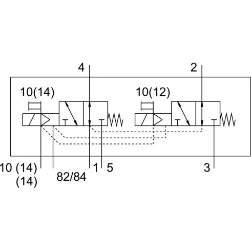 Распределитель с электромагнитным управлением Festo VUVG-B14-T32U-MZT-F-1T1L
