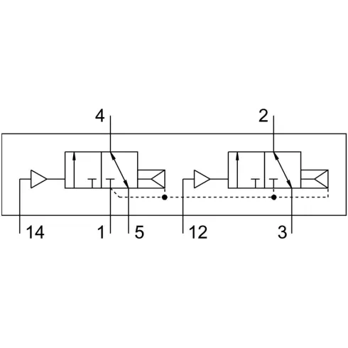 Распределитель с пневматическим управлением Festo VUWG-L10-T32C-A-M5