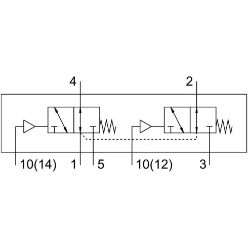 Распределитель с пневматическим управлением Festo VUWG-L18-T32U-M-G14