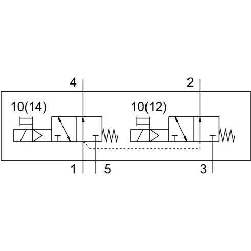 Распределитель с электромагнитным управлением Festo VUVG-L10-T32U-MT-M5-1P3