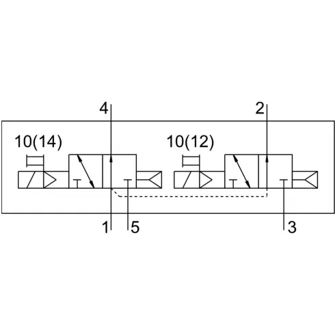Распределитель с электромагнитным управлением Festo VUVG-L18-T32U-AT-G14-1P3