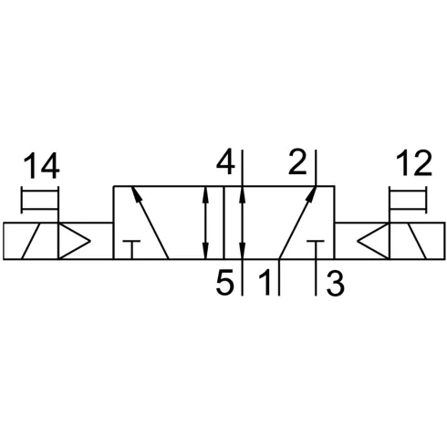 Распределитель с электромагнитным управлением Festo VUVG-L18-B52-T-G14-1P3
