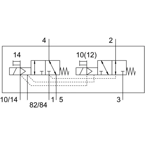 Распределитель с электромагнитным управлением Festo VUVG-B18-T32H-MZT-F-1P3