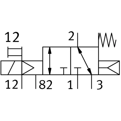 Распределитель с электромагнитным управлением Festo VUVS-L20-M32C-MZD-G18-F7-1C1
