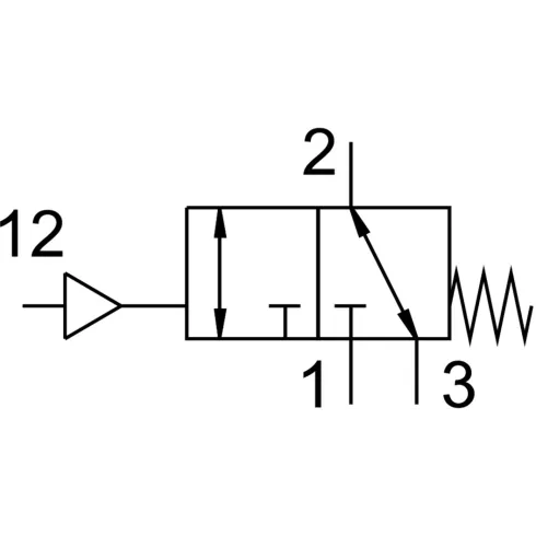 Распределитель с пневматическим управлением Festo VUWS-L25-M32C-M-G14