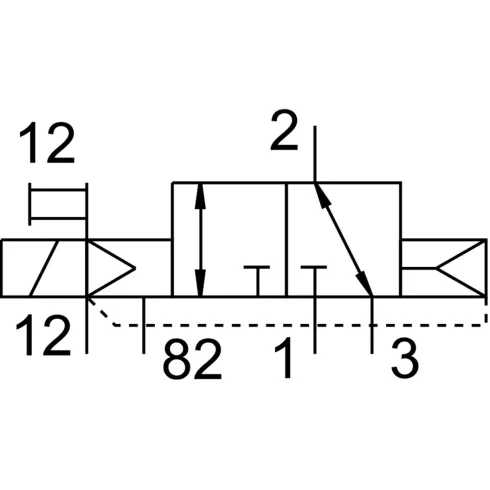 Распределитель с электромагнитным управлением Festo VUVS-L30-M32C-AZD-G38-F8