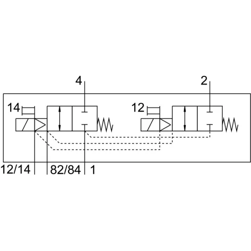 Распределитель с электромагнитным управлением Festo VMPA14-M1H-DS-PI